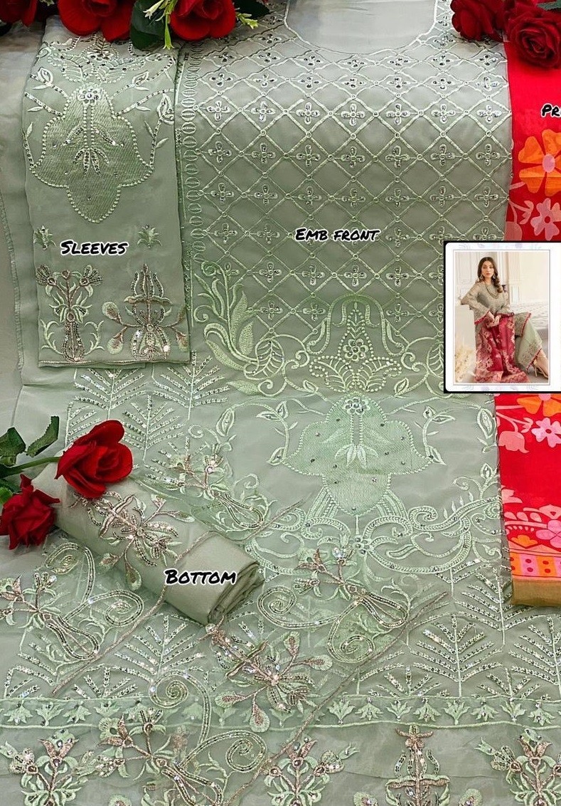 RINAZ FASHION 8701 BLOCK BUSTER VOL-12 FOX GORGETTE PAKISTANI SUIT
