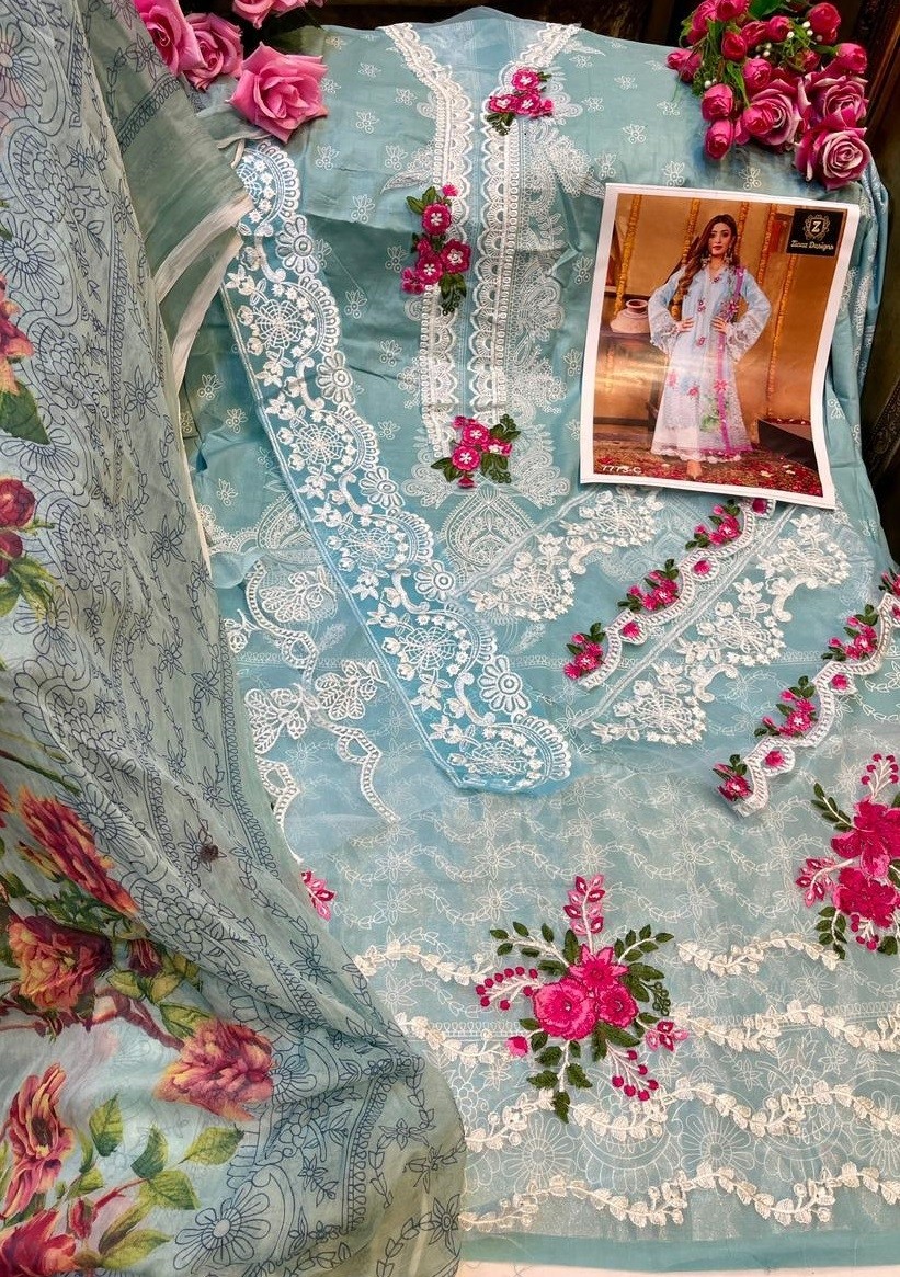 ZIAAZ DESIGNS 7773-C PAKISTANI SUITS COMPANY PRICE IN SURAT