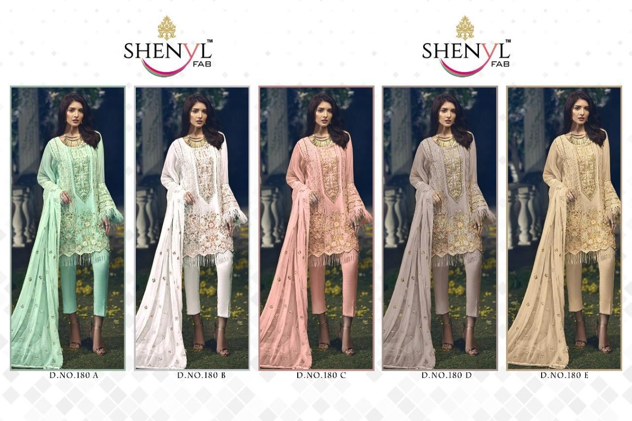 SHENYL FAB 180-D PAKISTANI SUITS SINGAL PIESE AVAILABEL