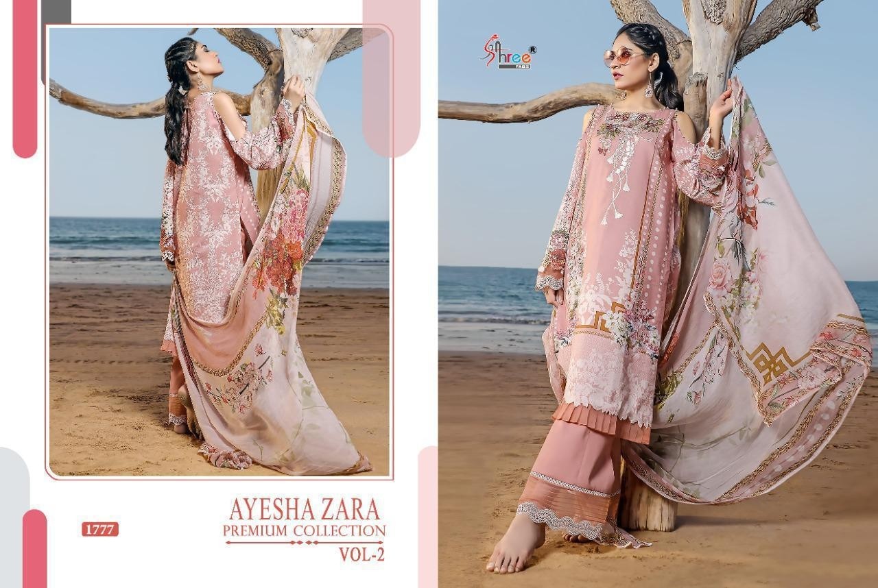 SHREE FAB D.NO.1775 TO 1784 AYESHA ZARA PREMIUM COLLECTTION VOL-2 PAKISTANI PRINTED SUITS