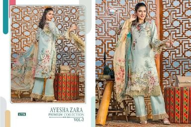 SHREE FAB D.NO.1775 TO 1784 AYESHA ZARA PREMIUM COLLECTTION VOL-2 PAKISTANI PRINTED SUITS