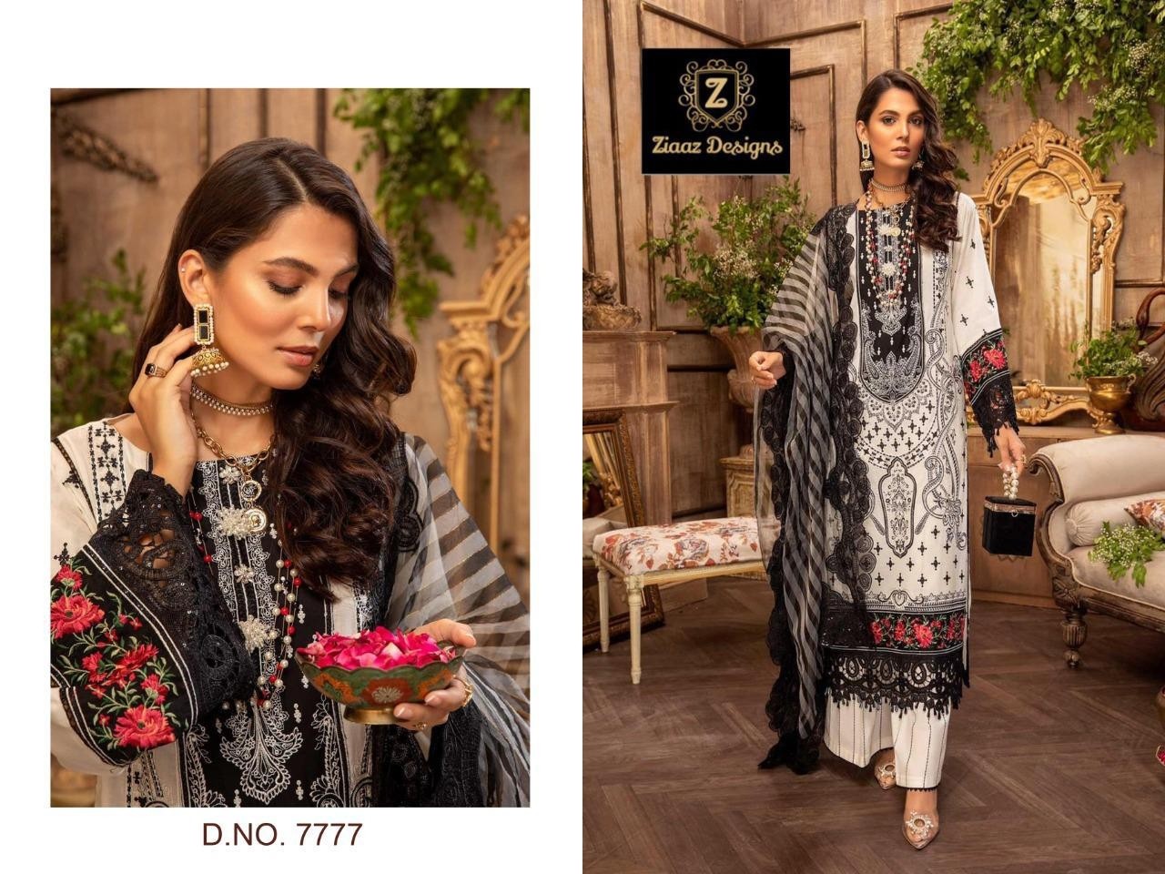 ZIAAZ DESIGNS 7777 AALIYA VOL-1 PAKISTANI SUITS AVAILABALE IN SURAT