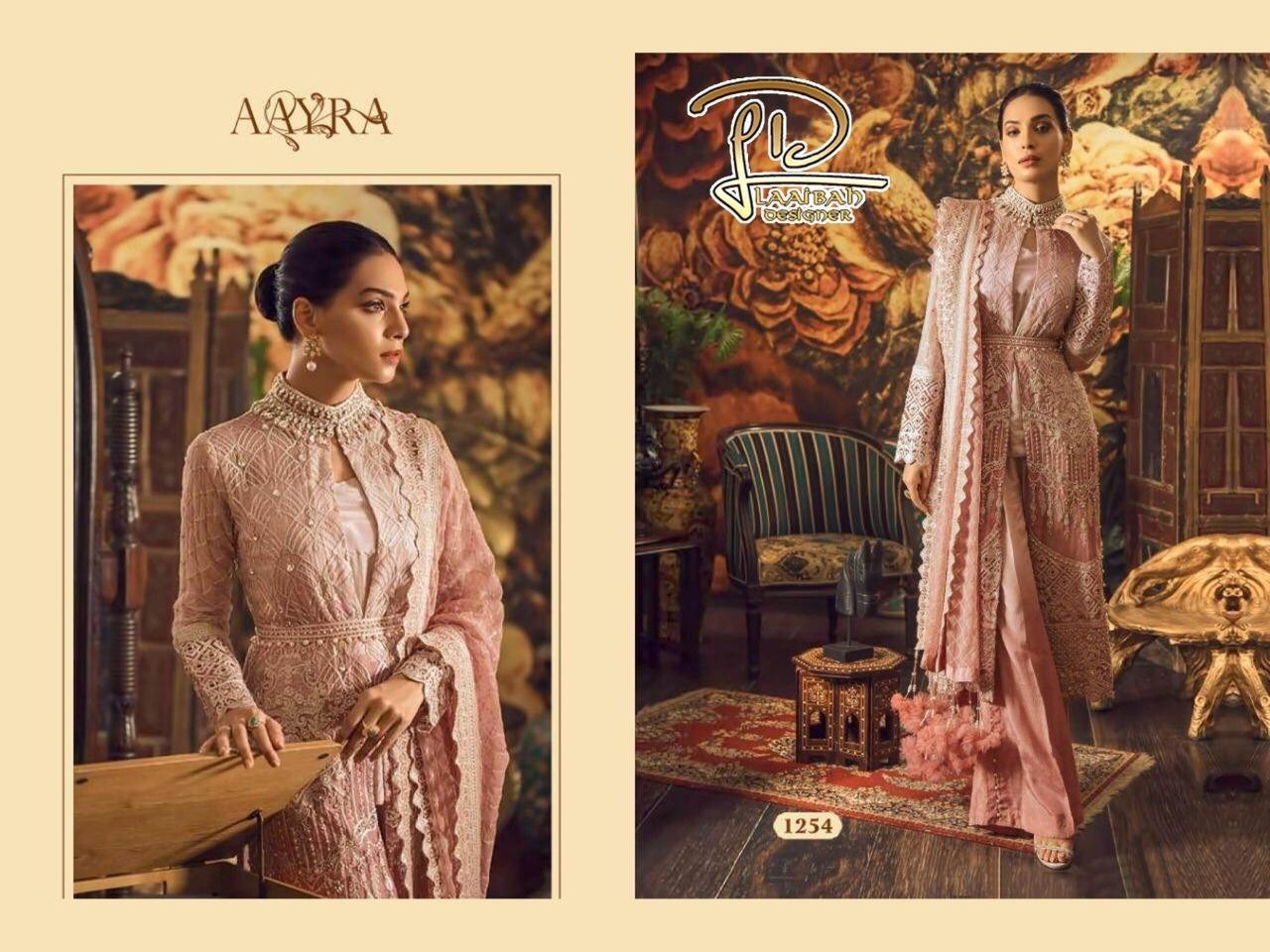 LAAIBAH DESIGNER AAYRA 1254 PAKISTANI SUITS WHOLSALE PRICE