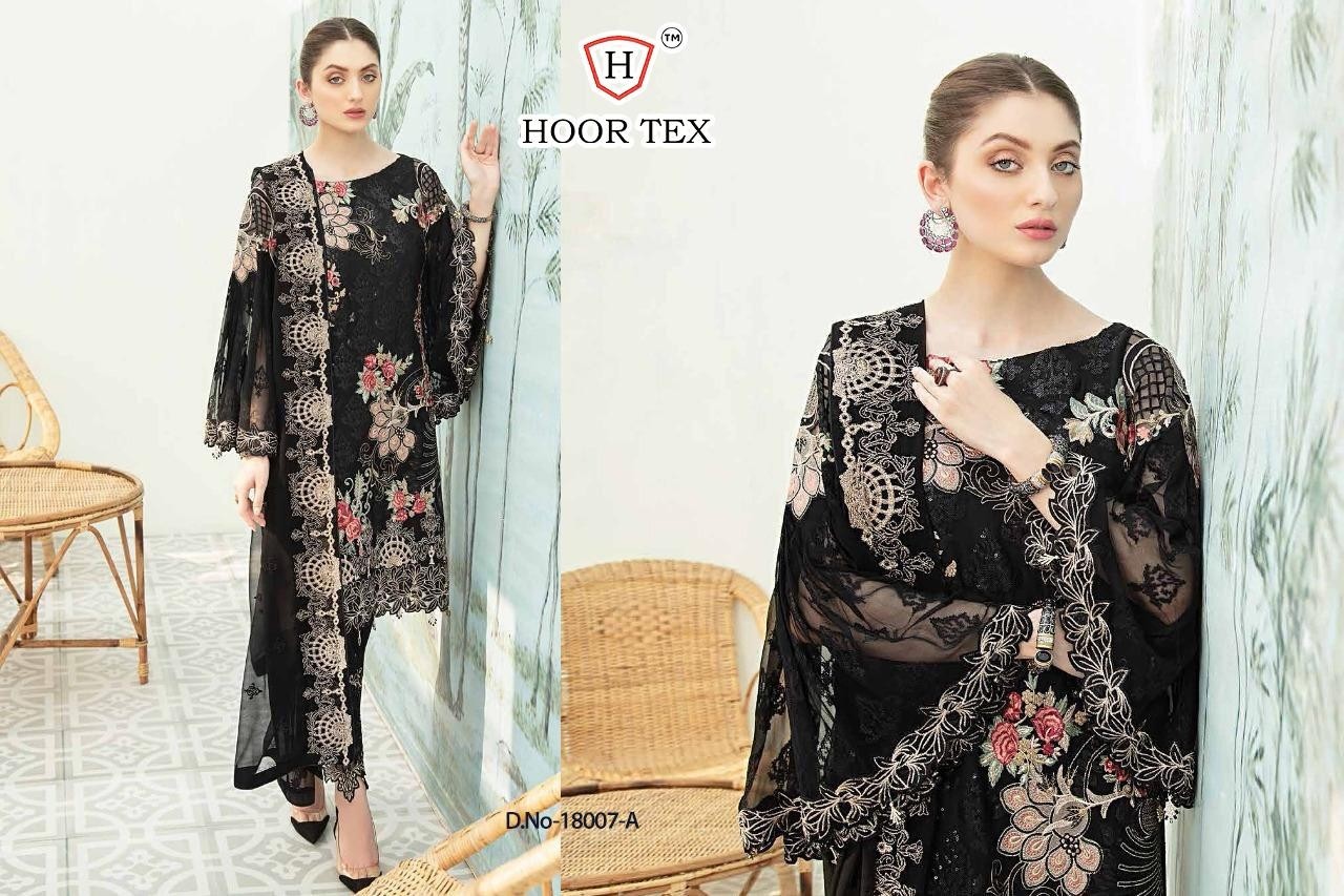 HOOR TEX 18007 PAKISTANI SUITS SUPPLIER IN INDIA