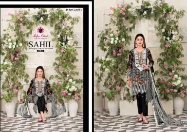 NAFISHA COTTON 6003 SAHIL VOL-6 KARACHI SUIT WHOLASALE