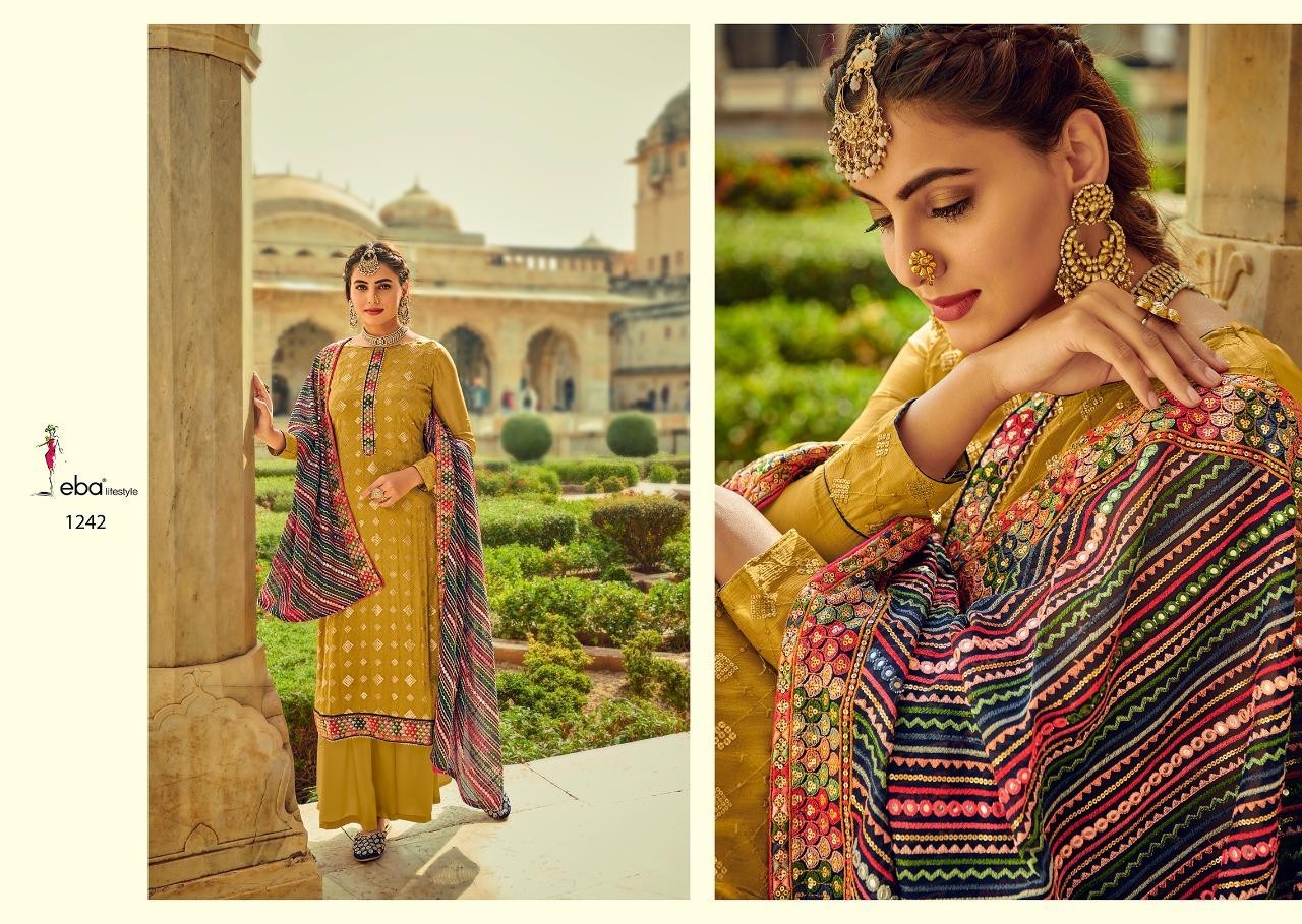 EBA LIFESTYLE 1242 ASPREET WHOLESALE PAKISTANI SUIT SURAT