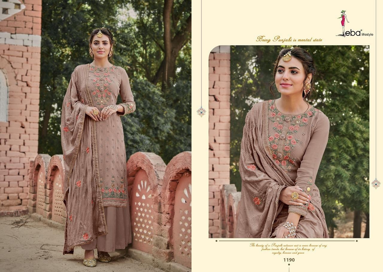 EBA LIFESTYLE ASHPREET 1190 PAKISTANI SUITS WHOLESALE ONLINE SHOPPING IN SURAT