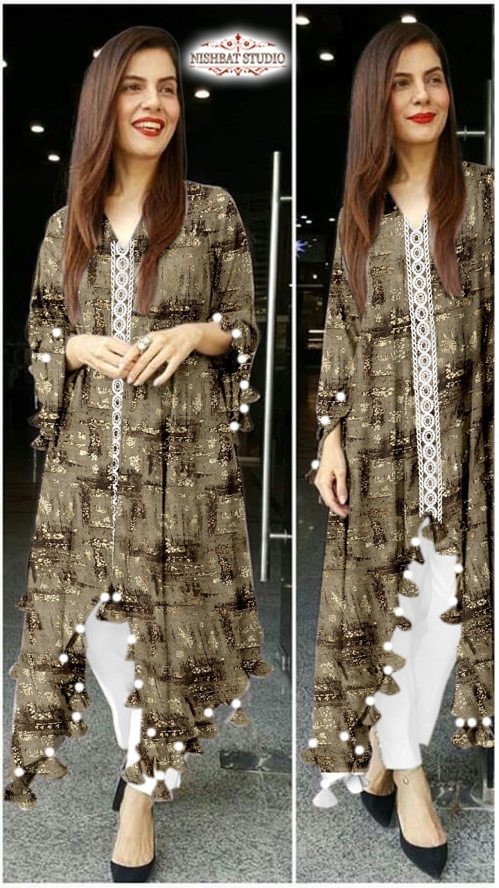 NISHBAT STUDIO VOL-2 LATEST KURTIS AVAILABALE BEST WHOLESALE PRICE