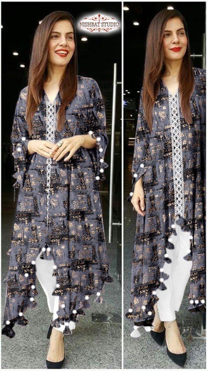 NISHBAT STUDIO VOL-2 LATEST KURTIS AVAILABALE BEST WHOLESALE PRICE