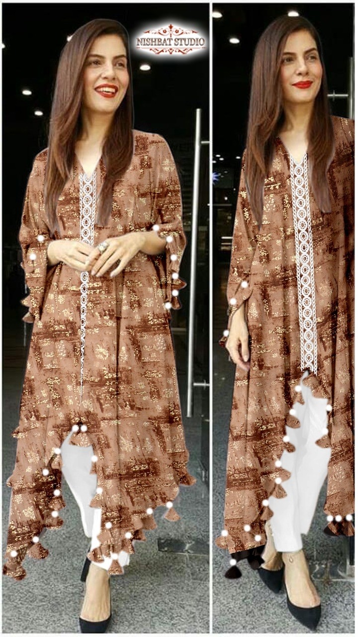 NISHBAT STUDIO VOL-2 LATEST KURTIS AVAILABALE BEST WHOLESALE PRICE