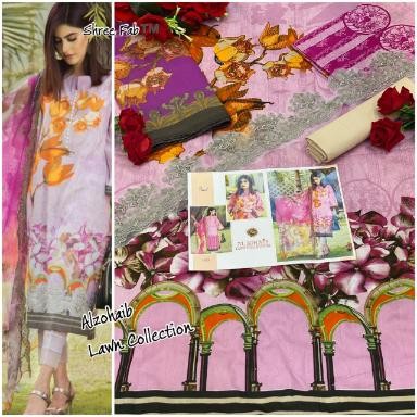 SHREE FAB 1623 AL ZOHAIB LAWN COLLECTTION VOL-1& 2 COMPANY PRICE SALWAAR KAMEEZ