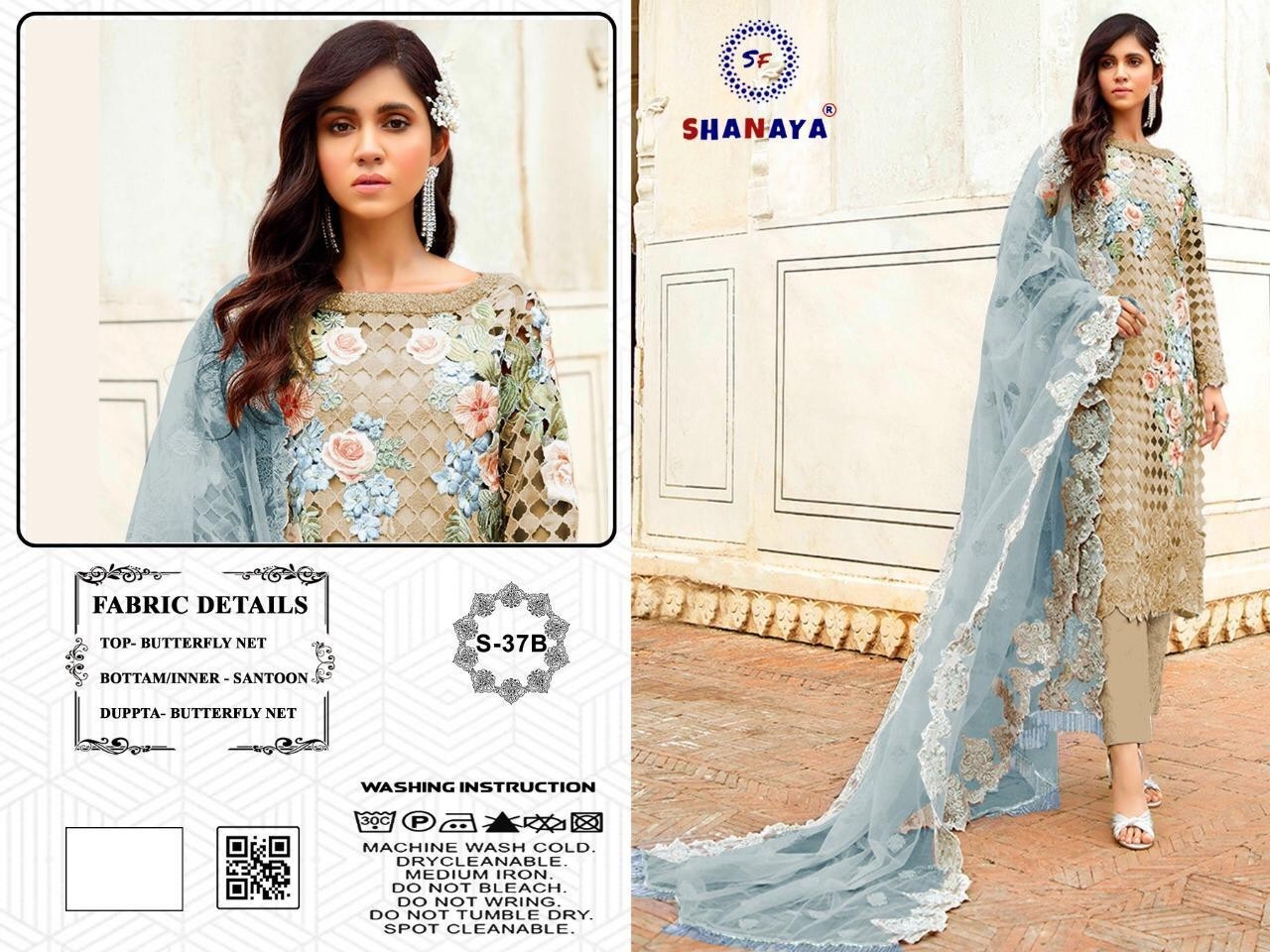 SHANAYA S-37-C PAKISTANI SUIT SINGAL AVAILABLE