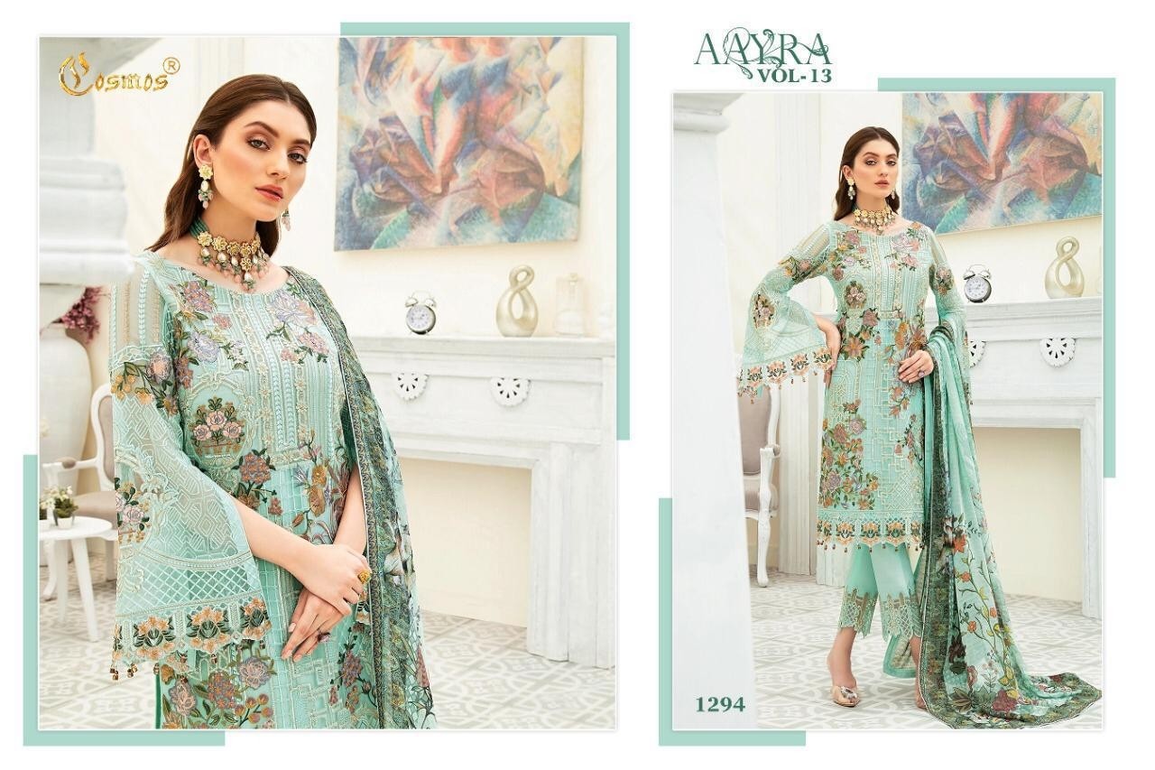 COSMOS 1294 AAYRA VOL-13 PAKISTANI SUIT SHUPPLIER IN SURAT
