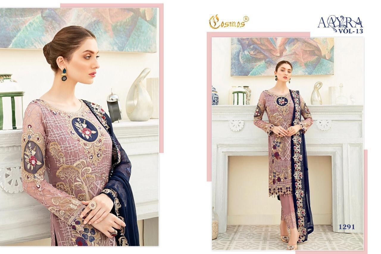 COSMOS 1291 AAYRA VOL-13 PAKISTANI SUIT SHUPPLIER IN SURAT