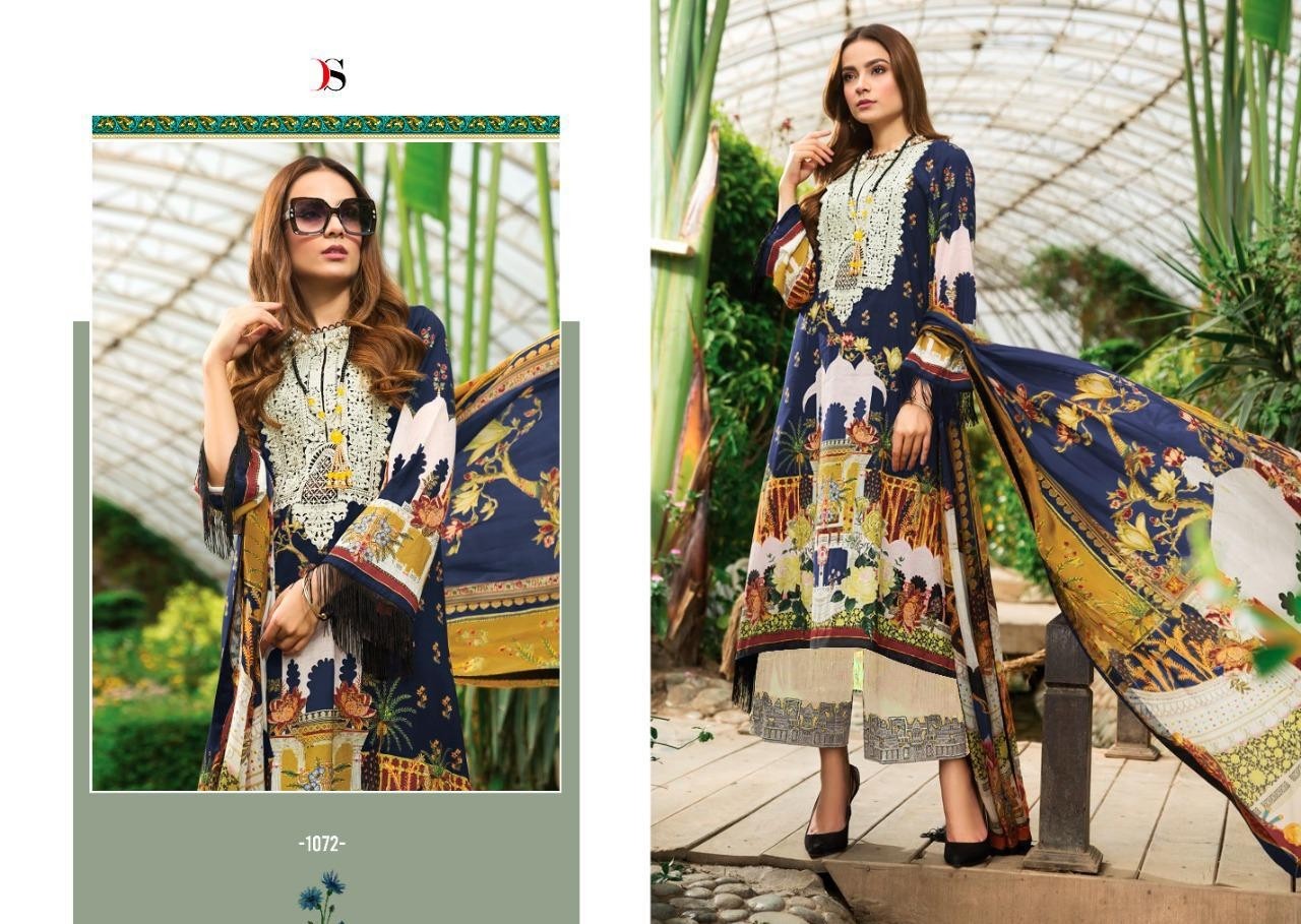 DEEPSY SUIT 1078 FIRDOUS 12 PAKISTANI SUITS PRINT SINGAL PIESE AVILABALE