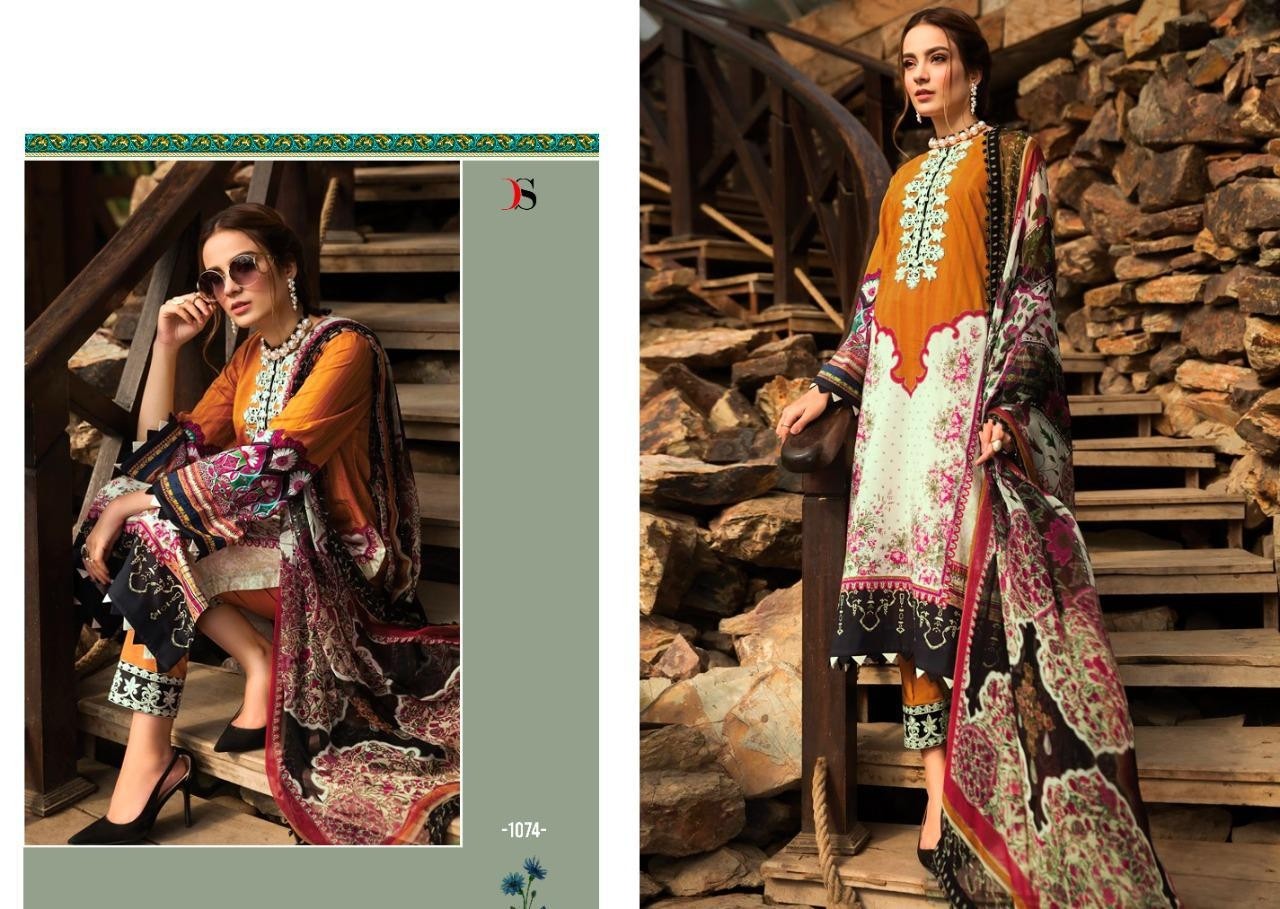 DEEPSY SUIT 1078 FIRDOUS 12 PAKISTANI SUITS PRINT SINGAL PIESE AVILABALE