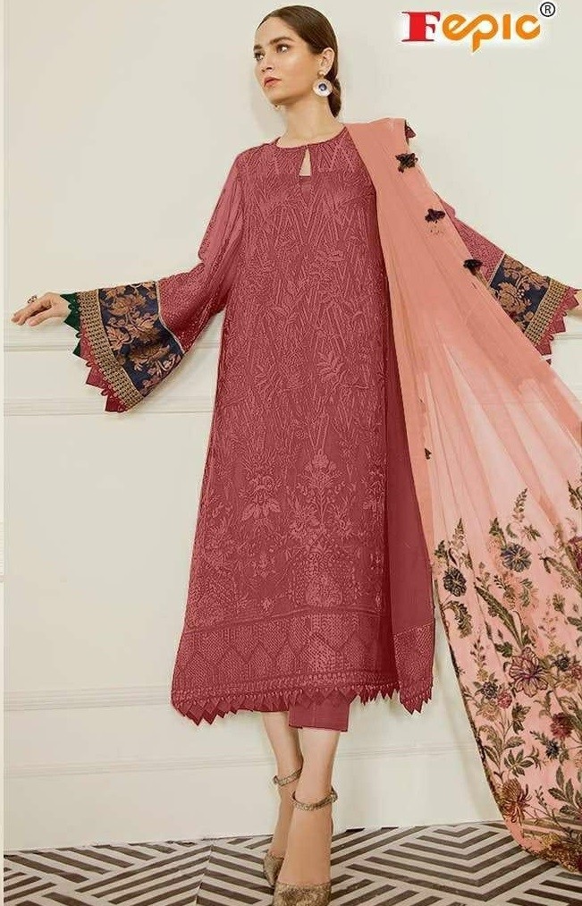 FEPIC 66007-L ROSMEEN BRQ PAKISTANI SUIT AVALABALE IN INDIA