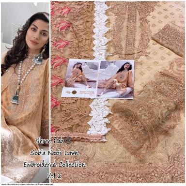 SHREE FAB SOBIA NAZIR LAWN COLLECTTION VOL-2 PAKISTANI SUIT WHOLSALER