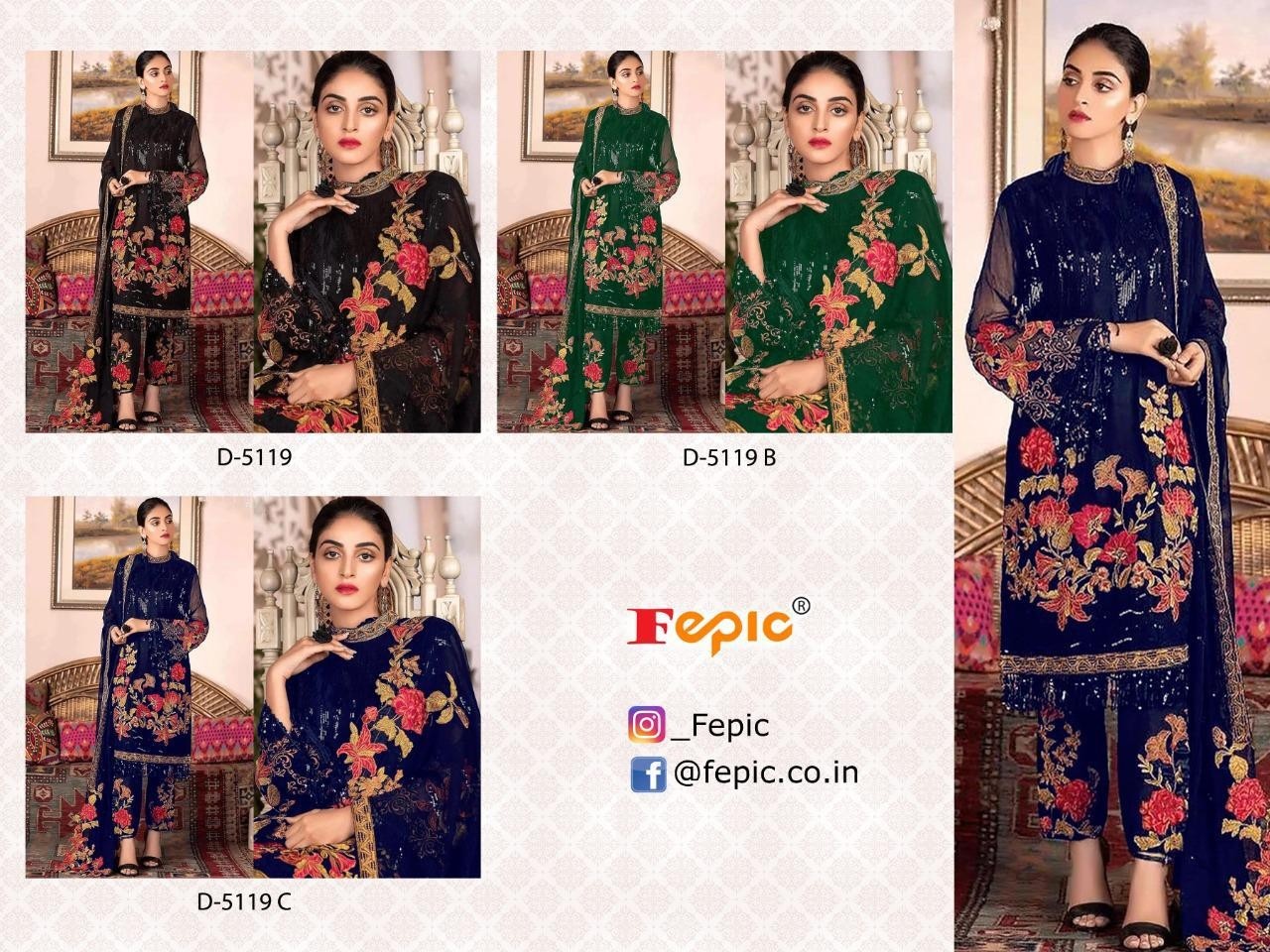 FEPIC D-5119 C ROSMEEN SALWAAR KAMEEZ WHOLSALER