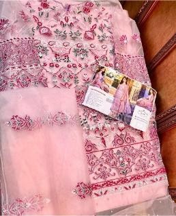 SHANAYA ROSE BRIDAL S-34 PAKISTANI SUIT BUTTERFLY NET