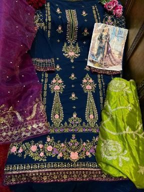 ZIAAZ DESIGNS 7773-G PAKISTANI SUIT ORGENZA