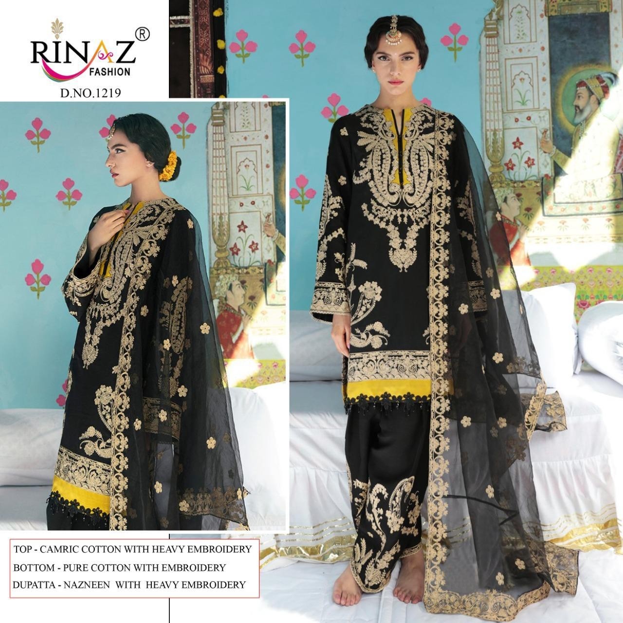 RINAAZ FASHION 1219 PAKISTANI SUIT WHOLSALE