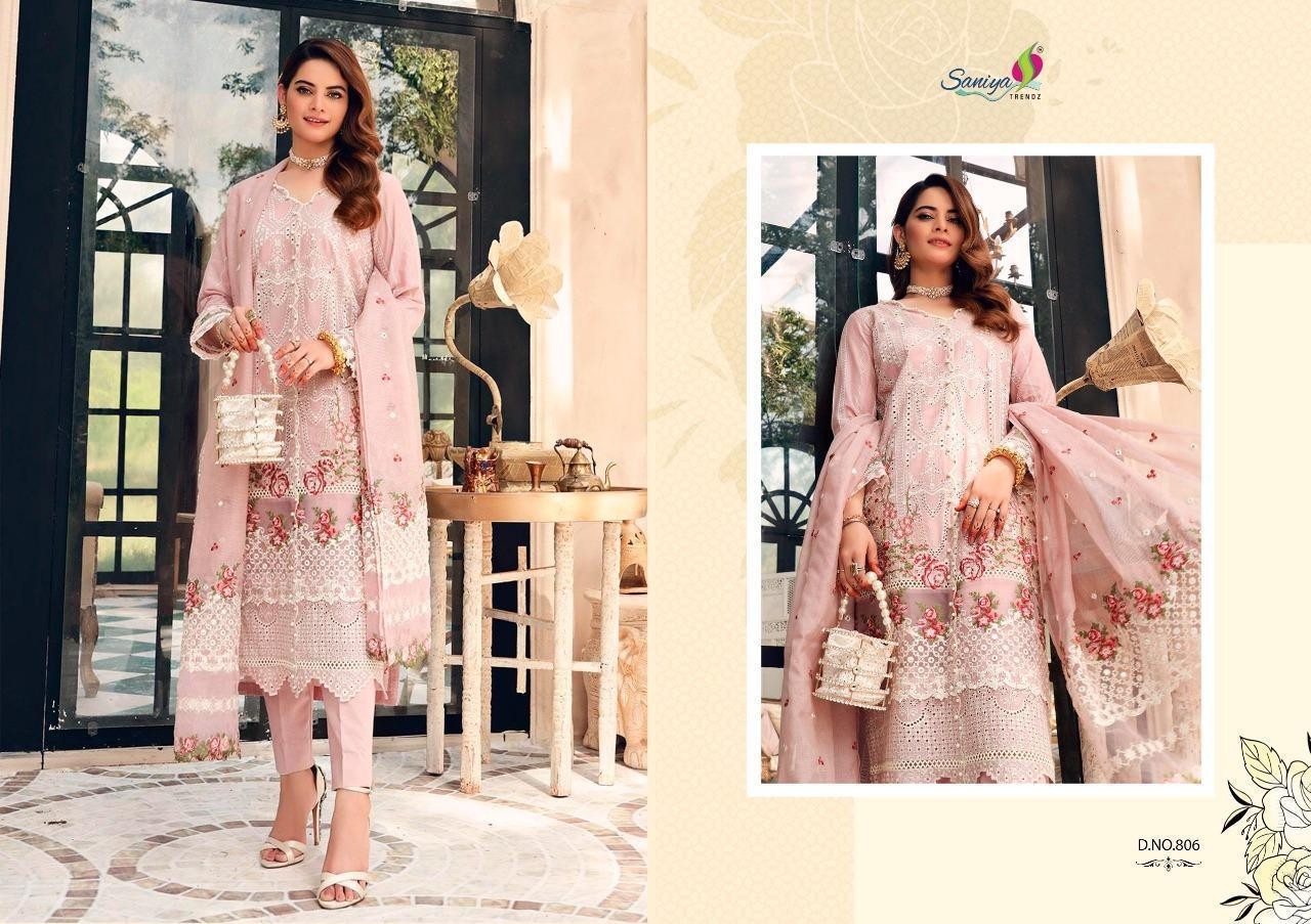 SANIYA TRENDZ 806 ROUCH VOL-7 PAKISTANI SUIT SUPPLIER
