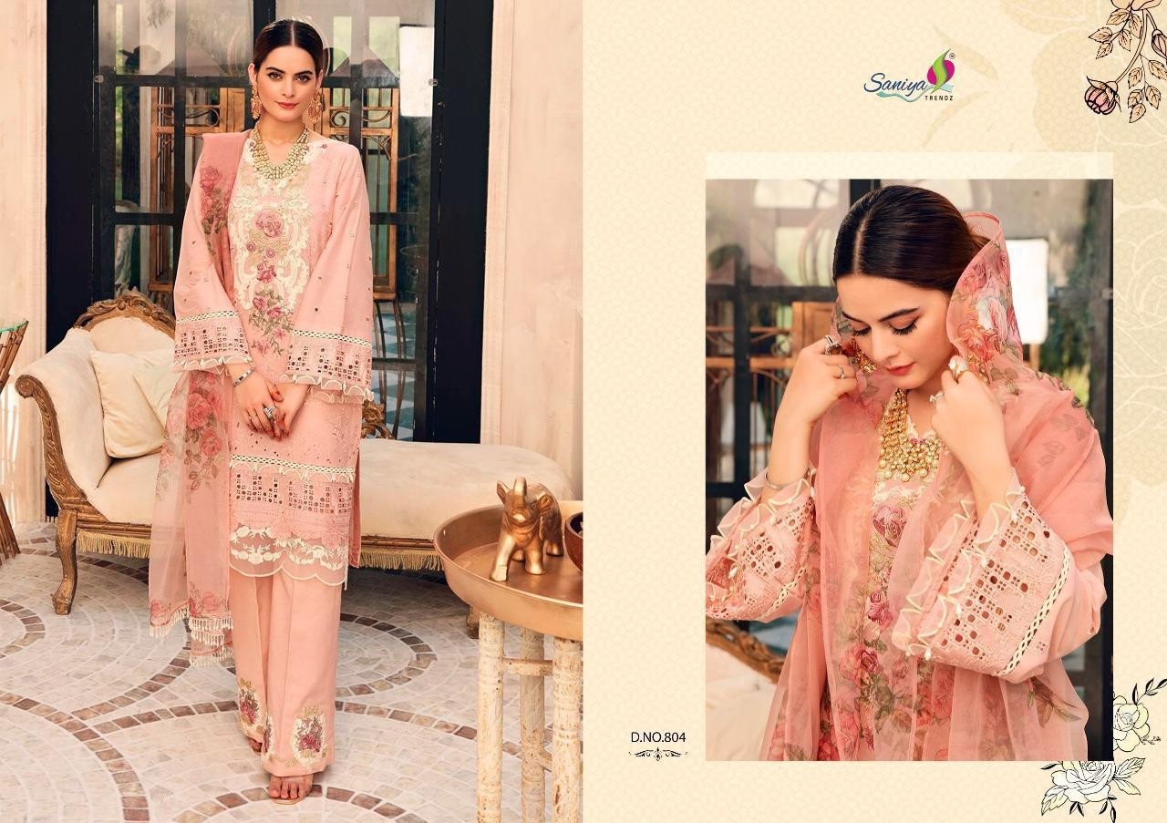 SANIYA TRENDZ 804 ROUCH VOL-7 PAKISTANI SUIT SUPPLIER
