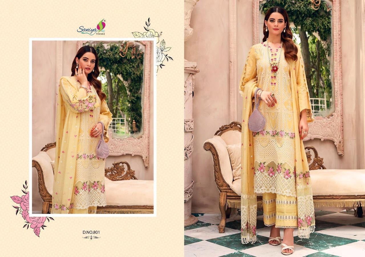 SANIYA TRENDZ 801 ROUCH VOL-7 PAKISTANI SUIT SUPPLIER