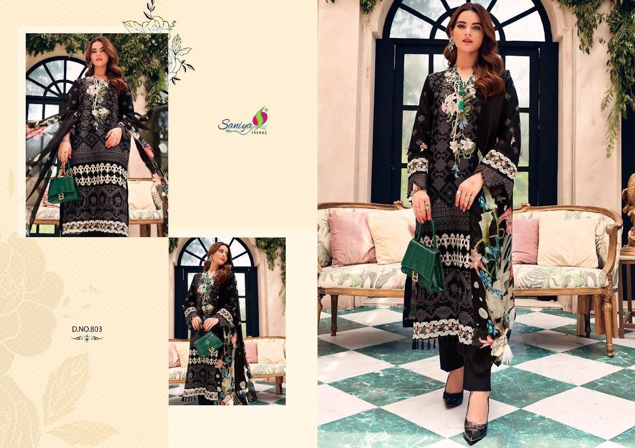 SANIYA TRENDZ 803 ROUCH VOL-7 PAKISTANI SUIT SUPPLIER