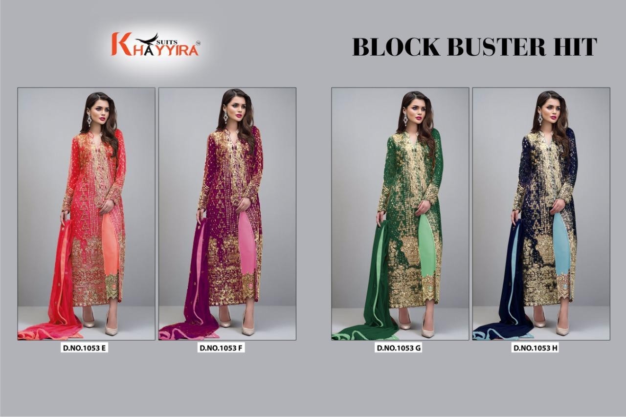 KHAYYIRA 1053-G BLOCK BUSTER HIT PAKISTANI SUIT