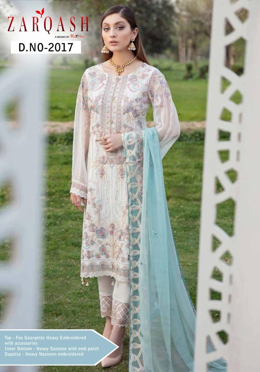 KHAYYIRA ZARQASH 2017 RAMSHA LUXURY CHIFFON COLLECTTION PAKISTANI SUIT AVAILABALE