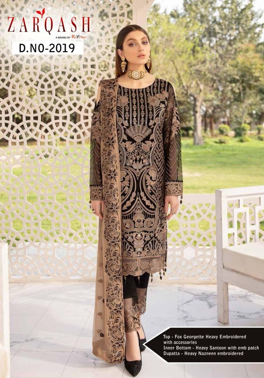 KHAYYIRA ZARQASH 2019 RAMSHA LUXURY CHIFFON COLLECTTION PAKISTANI SUIT AVAILABALE