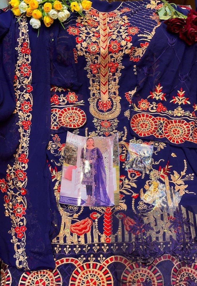 KHAYYIRA ZARQASH 2022 RAMSHA LUXURY CHIFFON COLLECTTION PAKISTANI SUIT AVAILABALE