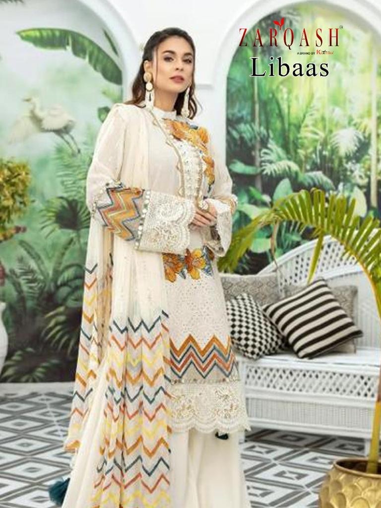KHAYYIRA ZARQASH 2014-A LIBAAS LATTEST PAKISTANI SUIT