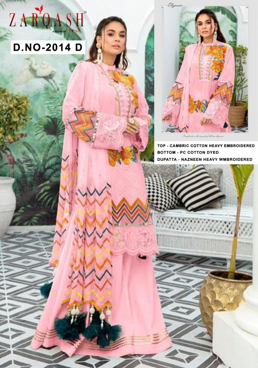 KHAYYIRA ZARQASH 2014-D LIBAAS LATTEST PAKISTANI SUIT