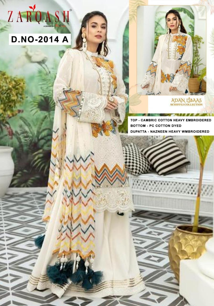 KHAYYIRA ZARQASH 2014-A LIBAAS LATTEST PAKISTANI SUIT