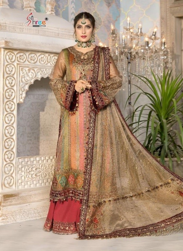 SHREE FABS 1824 MBODREIED MARYA B VOL-14 BANARSASI JAQUARD ORGANJA