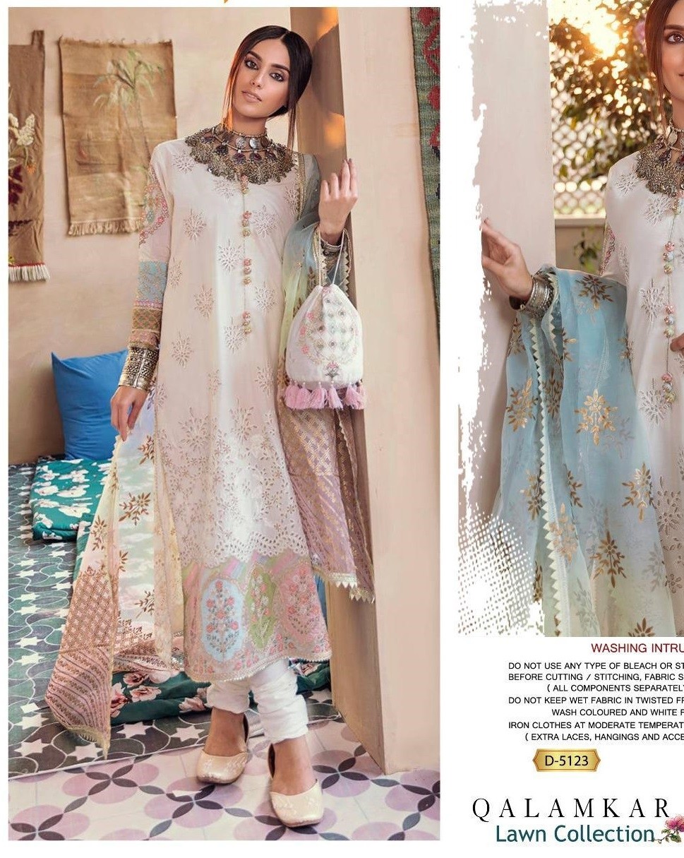 FEPIC D-5123 ROSEMEEN  QALAMKAAR PAKISTANI SUIT SUPPLIER IN INDIA