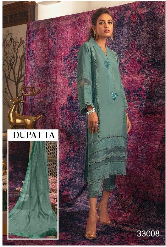 RAWAYAT 33008 ALZOHAIB VOL-3 LAWN COLLECTION 2021 SALWAR KAMEEZ SUPLLIER IN INDIA