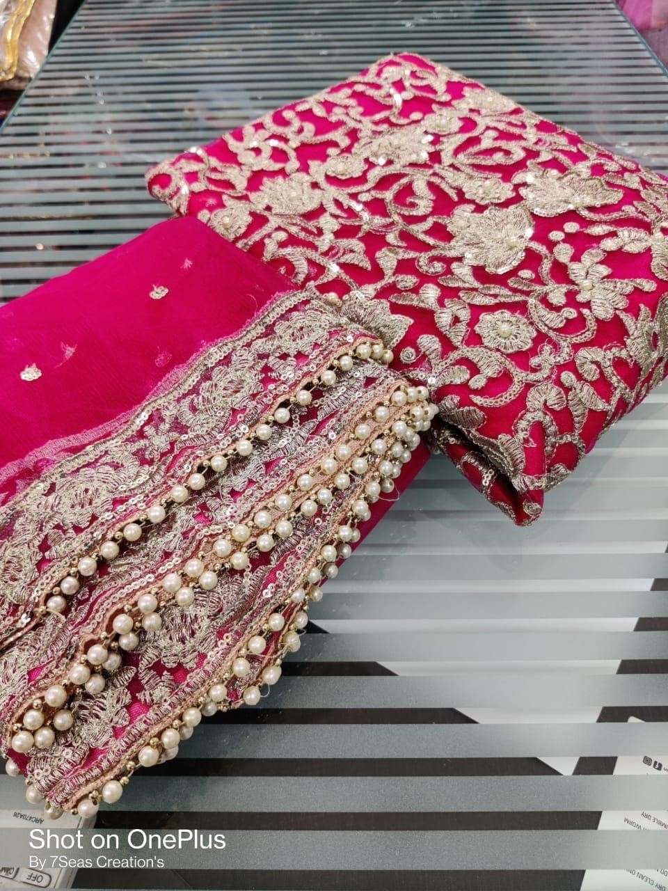 HOOR TEX 19003 BRIGHT VOL-1 PAKISTANI SUITS SATIN SILK