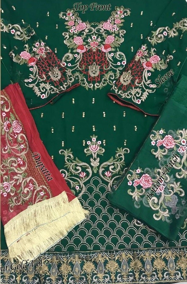 HOOR TEX 12009-B NAFIZA COLOUR COLD VOL-5 PAKISTANI SUITS NAZNIN