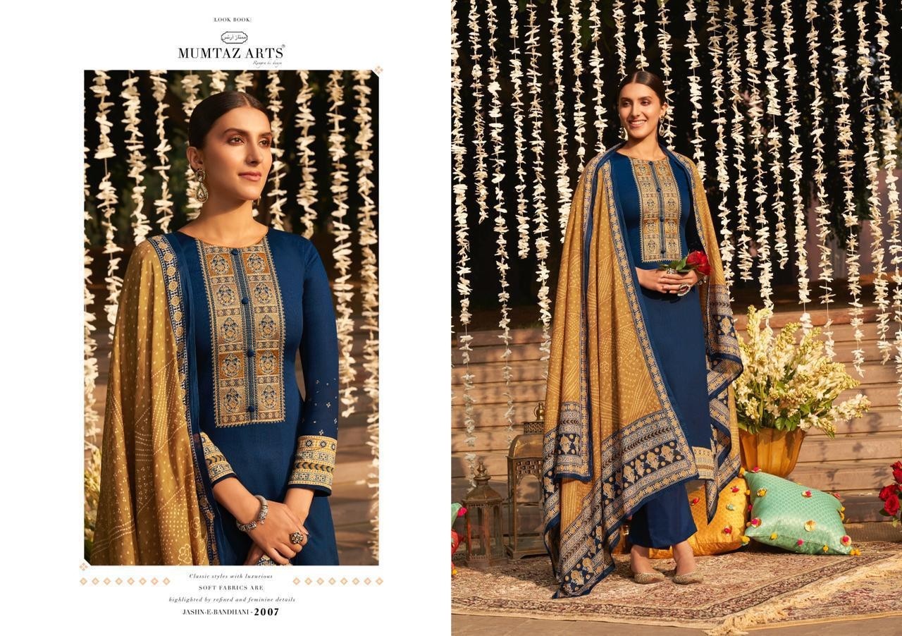 MUMTAZ ARTS 2007 JASH-E-BANDHANI HITLIST KARACHI SUIT