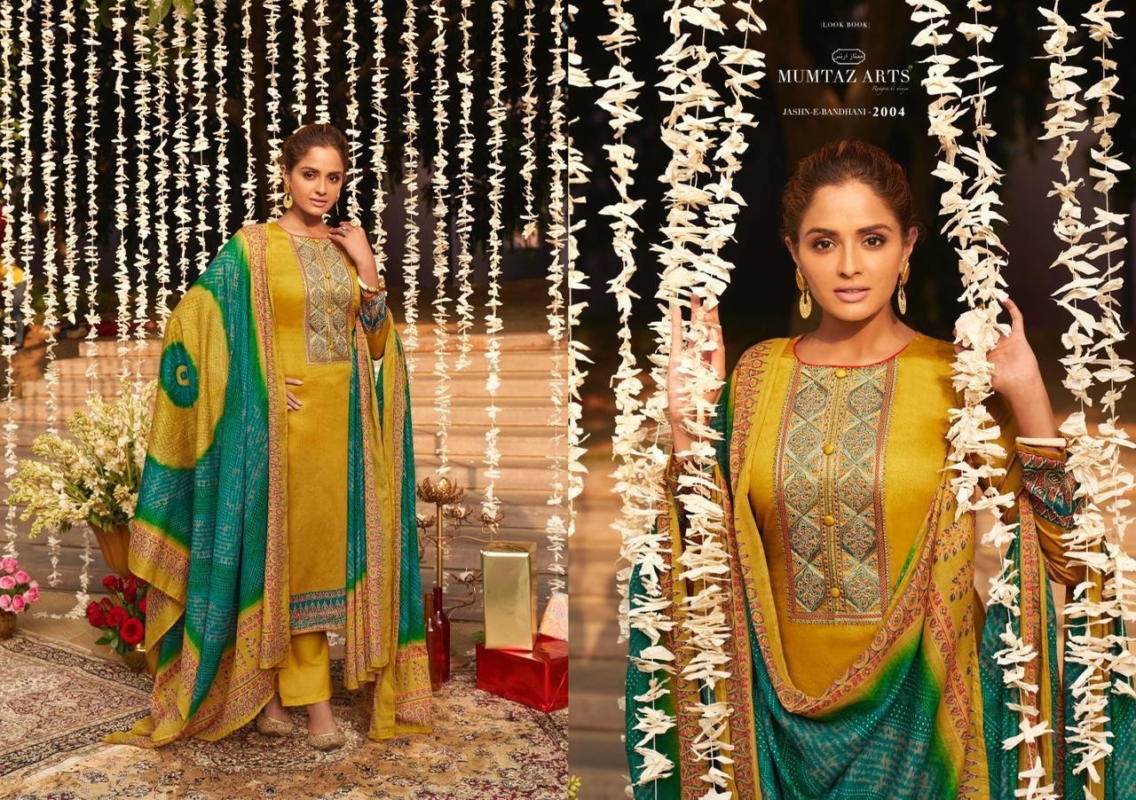 MUMTAZ ARTS 2004 JASH-E-BANDHANI HITLIST KARACHI SUIT