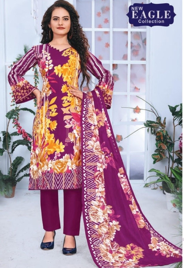 NEW EAGLE COLLECTION 2001 TO 2010 INAYA VOL-2 KARACHI PRINT SUIT WHOLSALE