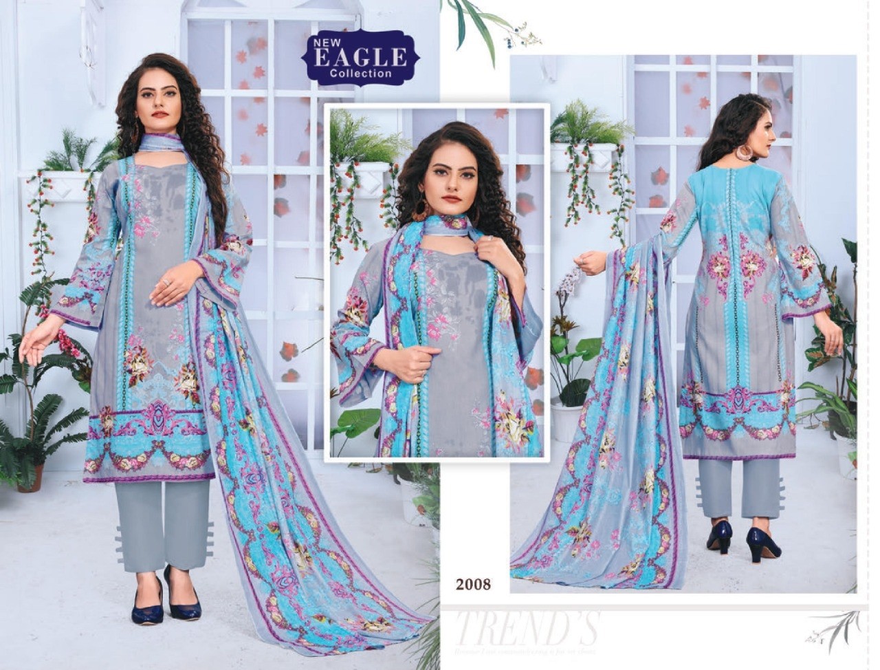 NEW EAGLE COLLECTION 2001 TO 2010 INAYA VOL-2 KARACHI PRINT SUIT WHOLSALE