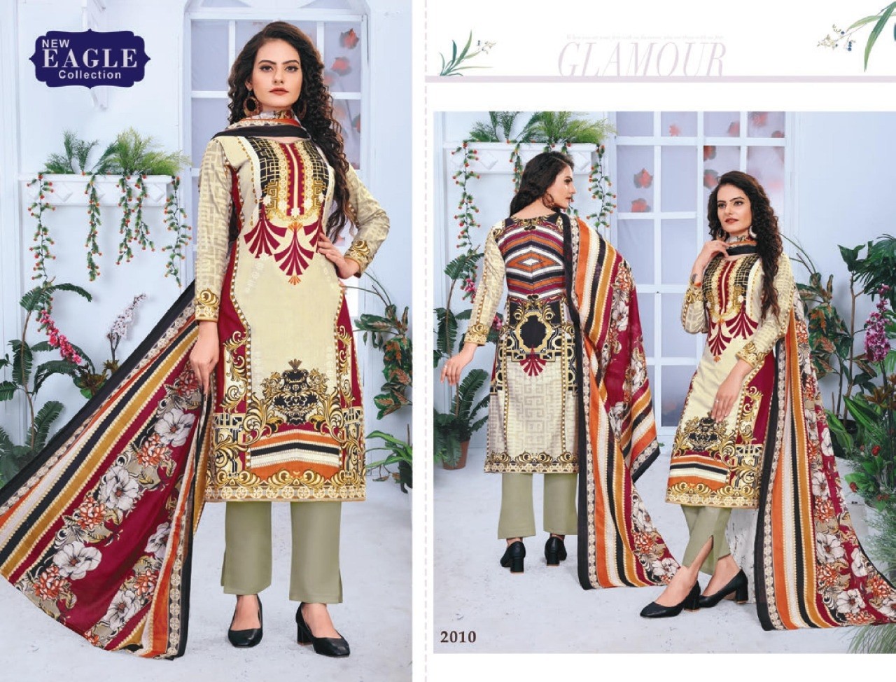 NEW EAGLE COLLECTION 2001 TO 2010 INAYA VOL-2 KARACHI PRINT SUIT WHOLSALE