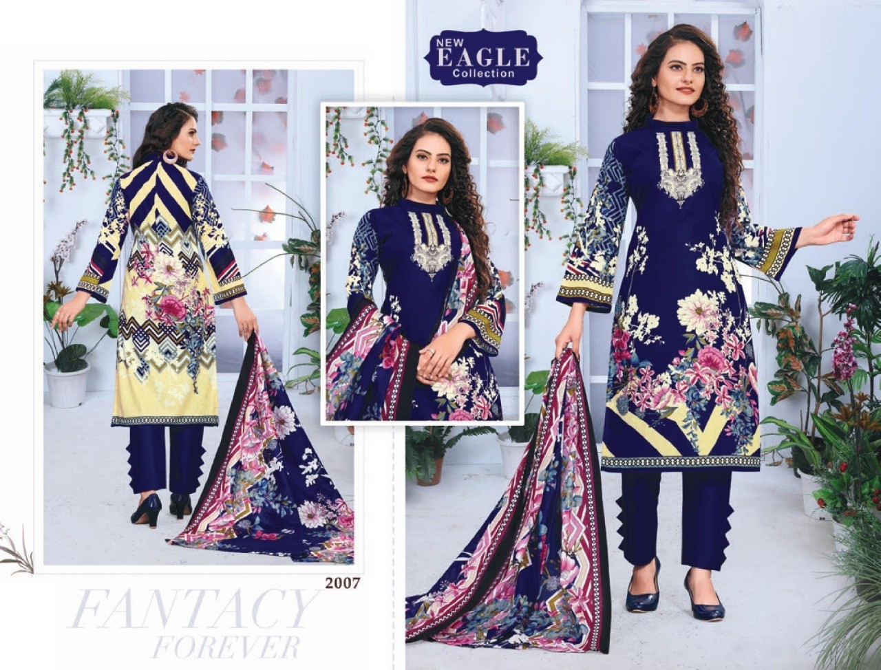 NEW EAGLE COLLECTION 2001 TO 2010 INAYA VOL-2 KARACHI PRINT SUIT WHOLSALE