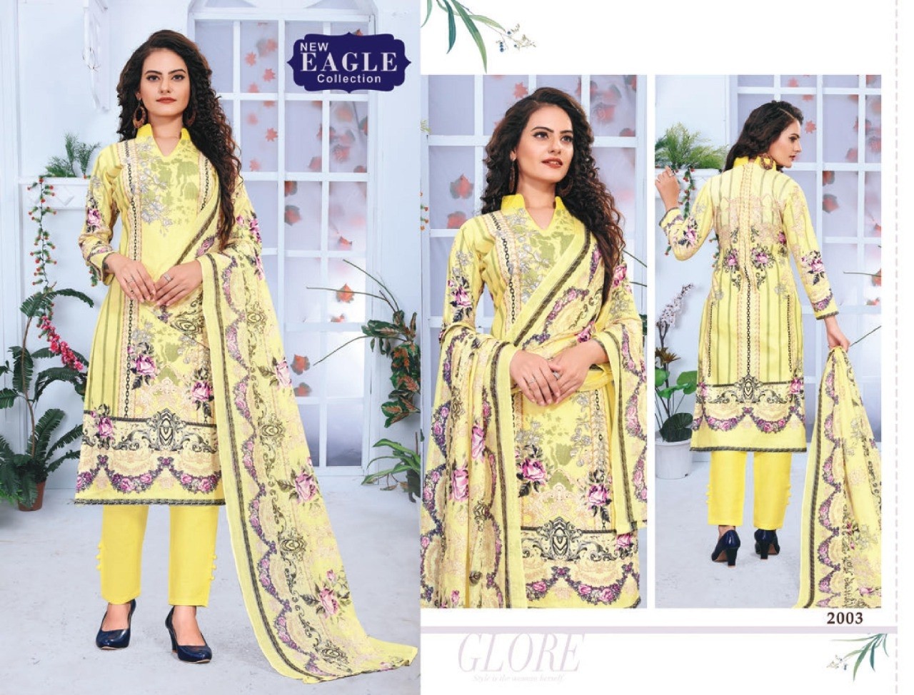 NEW EAGLE COLLECTION 2001 TO 2010 INAYA VOL-2 KARACHI PRINT SUIT WHOLSALE