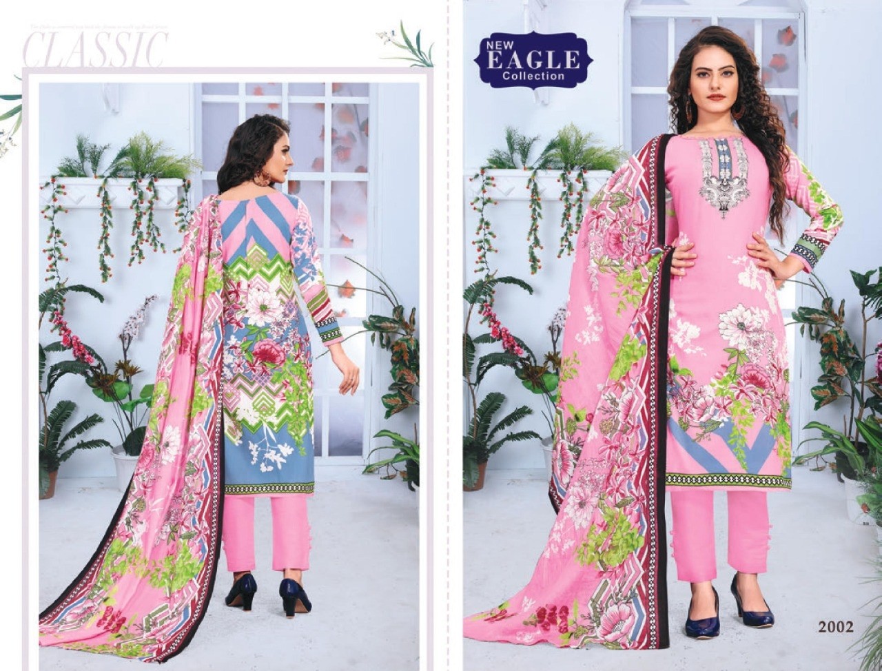NEW EAGLE COLLECTION 2001 TO 2010 INAYA VOL-2 KARACHI PRINT SUIT WHOLSALE